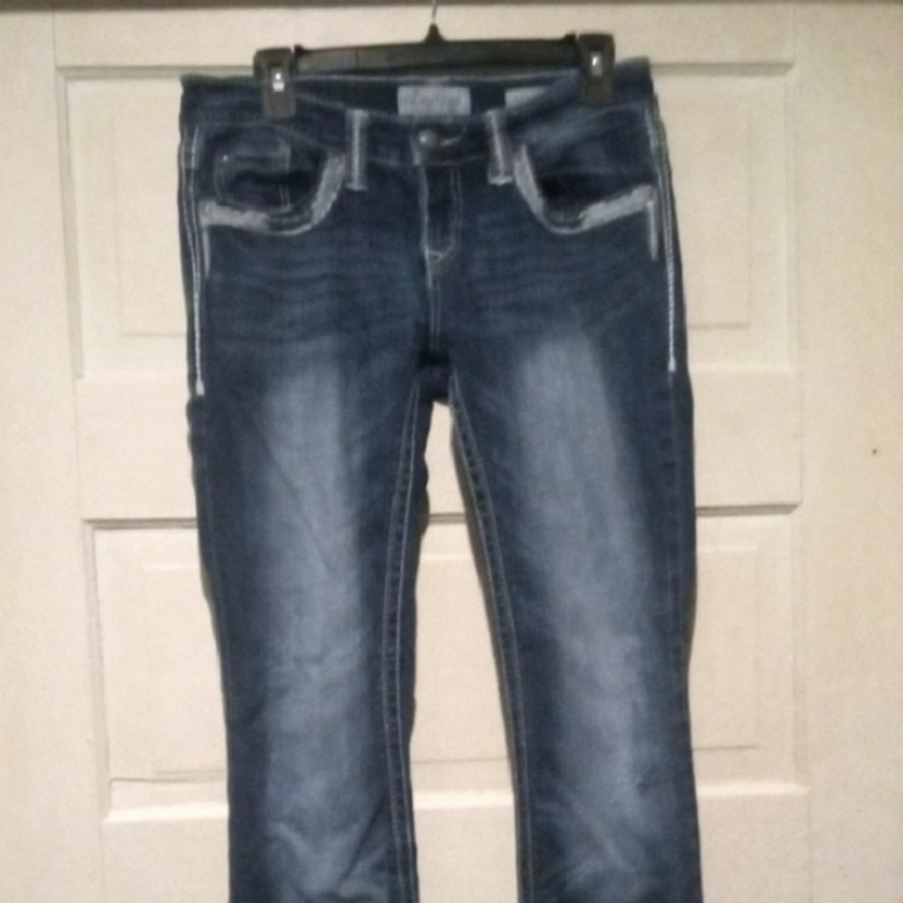 Daytrip Women's Dark Blue Flare Jeans Size 29